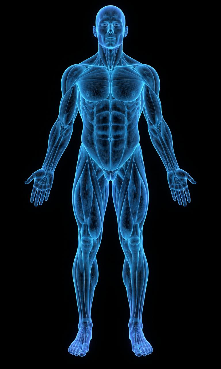 Anatomy figure showing common pain areas